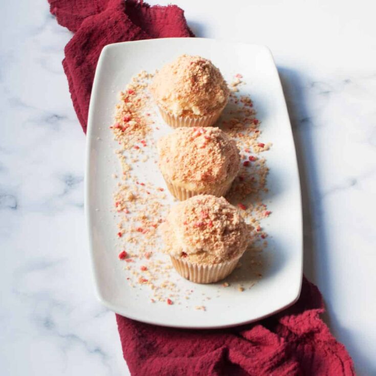 Image for Strawberry Crunch Cupcakes Recipe {with strawberry crunch topping}