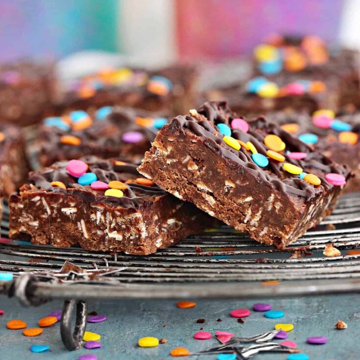Image for No-bake Chocolate Peanut Butter Oat Bars
