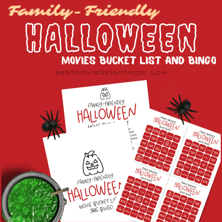 Image for Family-Friendly Halloween Movies Bucket List & Bingo