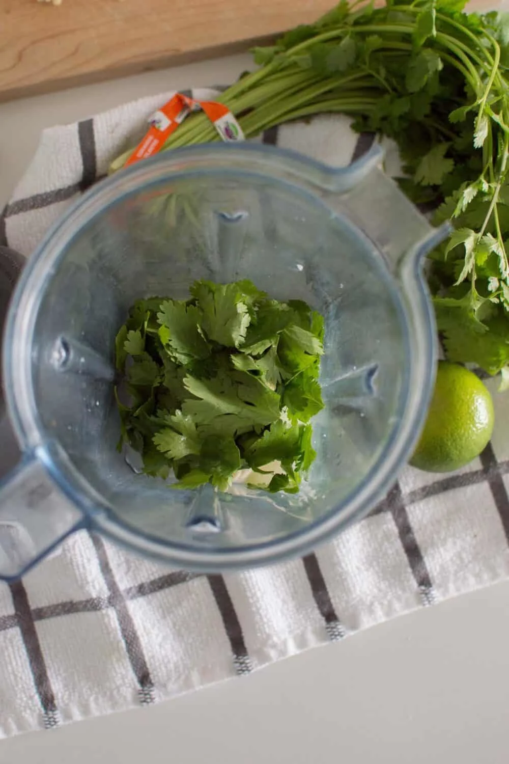 Ingredients for Easy Jalapeno Aioli Recipe going into a blender